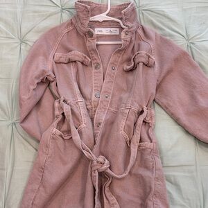 Zara Dusty Pink Utility Jacket